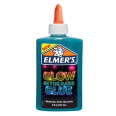 Elmer's Glow in the Dark Liquid Glue 147ml Blue Mid