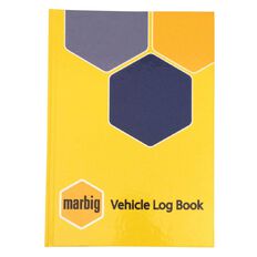 Marbig Vehicle Logbook Hard Cover Yellow A5