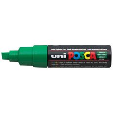 Uni Posca Marker 8.0mm Chisel Green