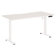 Jasper J Emerge Elec Height Adj Single Motor 2 Stage Scallop 1800 WhtWht