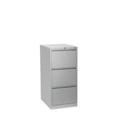 Workspace Filing Cabinet 3 Drawer Silver Grey