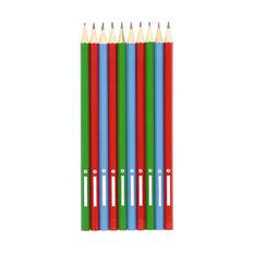 WS Name Plate HB Pencil Assorted 10 Pack