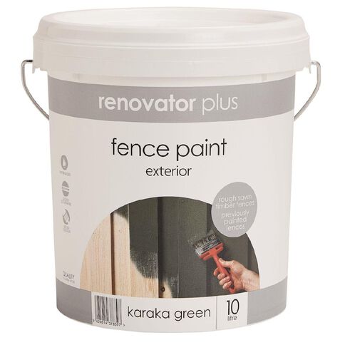 Renovator Plus Fence Paint Karaka 10L