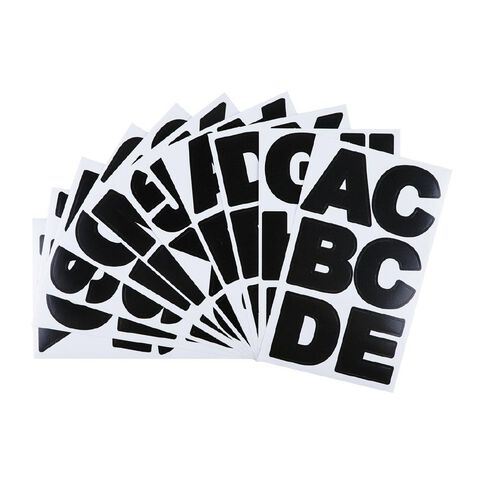 Uniti Alphabet Stickers Extra Large Black
