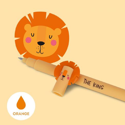 Legami Erasable Pen Lion Orange Ink