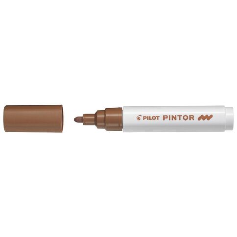 Pilot Pintor Marker Bullet Medium 4.5mm Tip Brown