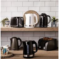 Living & Co Metal Trim Kettle 1.7L Black