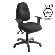 Eden Spectrum Deluxe 3 Lever Highback Ergonomic Chair with Arms Ebony