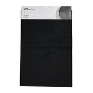 Living & Co Woven Placemat Black 30cm x 40cm Black 4 Pack