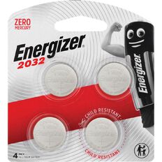Energizer Lithium Coin Batteries 2032 3 Volt 4 Pack