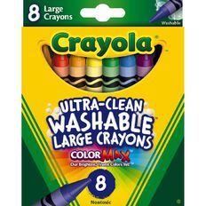 Crayola Washable Crayons Large 8 Pack