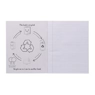 WS Exercise Book 1L4 7mm Ruled Nature 28 Leaf Red Mid