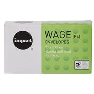 WS Envelope E4 Wage Self Seal 100 Pack