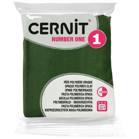 Cernit Polymer Clay No1 56g Olive