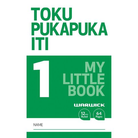 Warwick My Little Book 12mm Ruled 64 Page Green