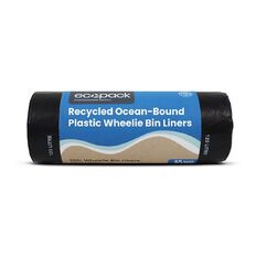 Ecopack Ocean-Bound Plastic Recycled Wheelie Bin Liners 120L 25 bags XL