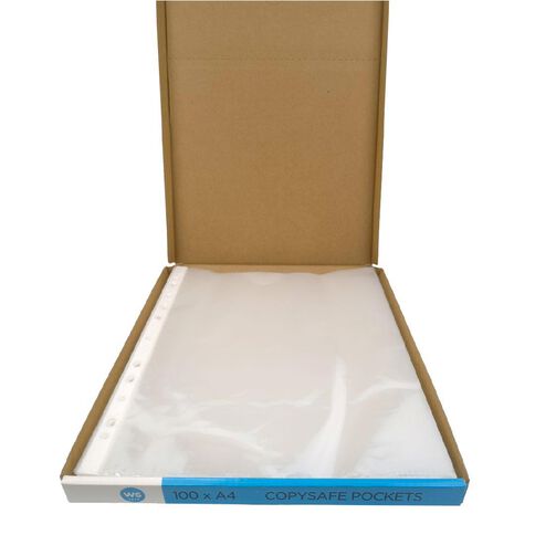 WS Copysafe Pockets 100 Pack Clear A4