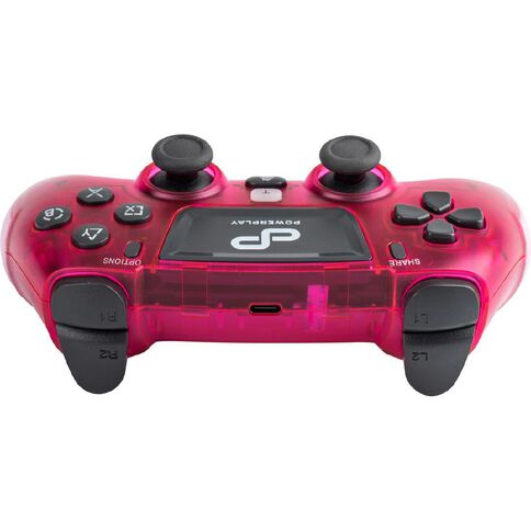 PowerPlay PS4 Wireless Controller Translucent Pink