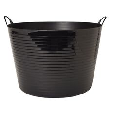 Living & Co Round Flexi Tub Black 60L