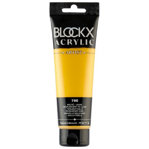 BLOCKX Acrylic Tube Pearlescent Yellow 120ml