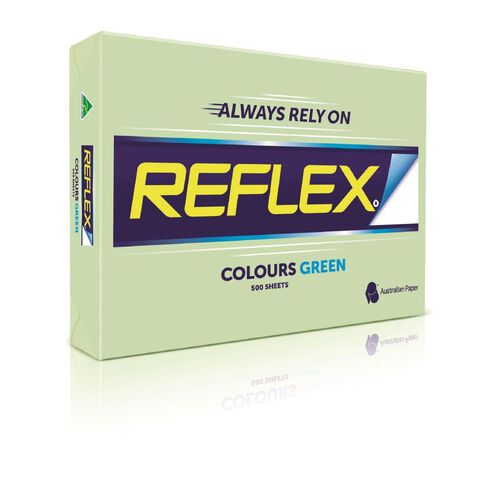 Reflex Paper 80gsm Tints 500 Pack Green A3