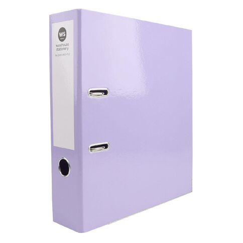 WS Lever Arch File Purple Mid