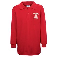Schooltex Greymouth Main Long Sleeve Polo with Transfer