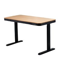 Workspace 1200Mm Adjustable Desk With Wood Look Top