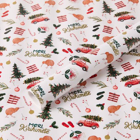 Christmas Gift Wrap 70cm x 7m Assorted