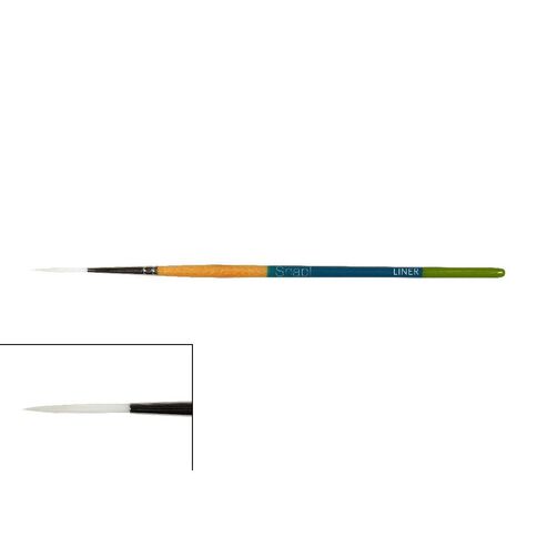 Princeton Snap Brush Short Handle Taklon Liner 4 White