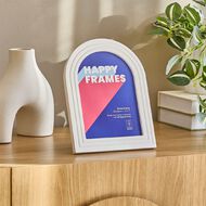 Happy Frames Layered Arch 13 x18 White