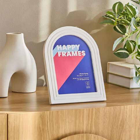 Happy Frames Layered Arch 13 x18 White