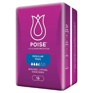 Poise Regular Pads 16 Pack
