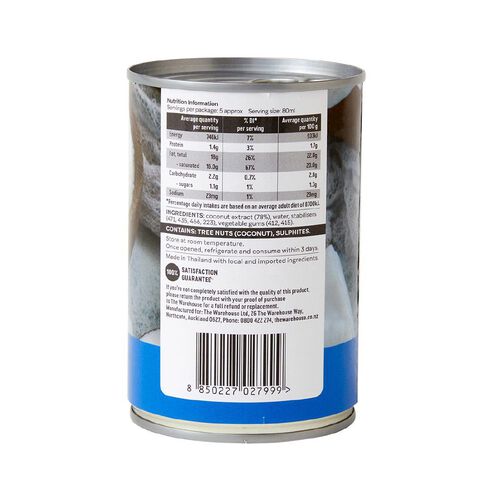 Market Kitchen Coconut Cream 400ml