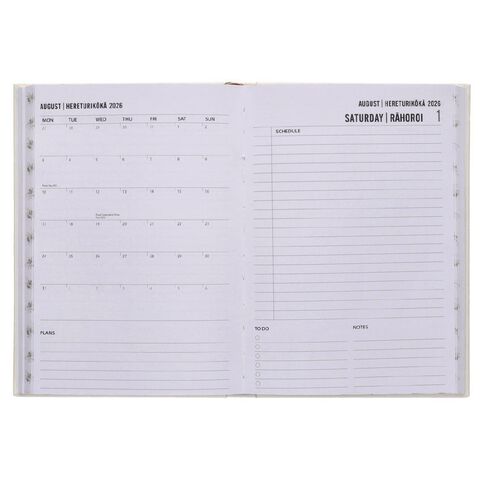 WS 2026 Diary A5 Day to Page Flowers And Bees