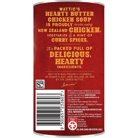 Wattie's Hearty Soup Butter Chicken 535g
