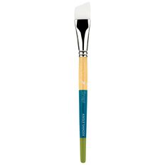 Princeton Snap Brush Short Handle Taklon Angle Shader 3/4 White