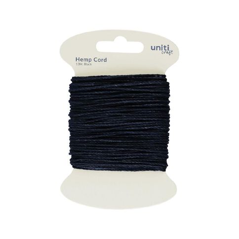 Uniti Hemp Cord 13m Black