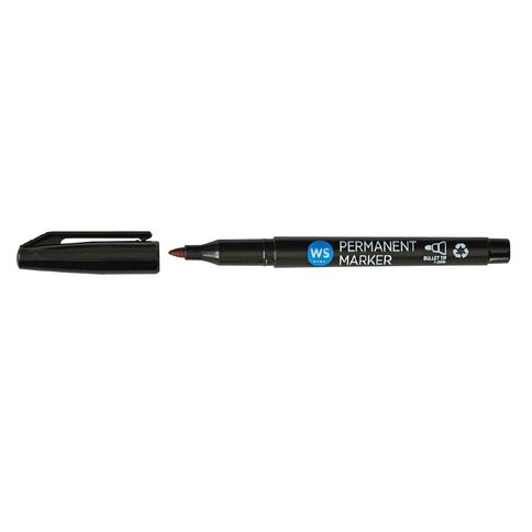 WS Permanent Marker Fine 2 Pack
