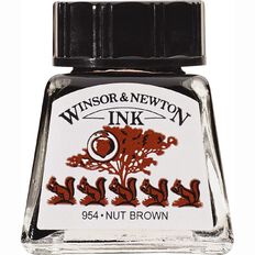 Winsor & Newton Drawing Ink 14ml Nut Brown