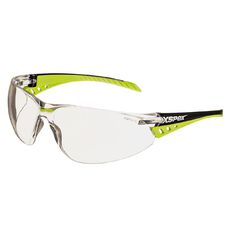 XSPEX Safety Spec Lens Wraparound Style With Soft Rubber Sidearms Clear