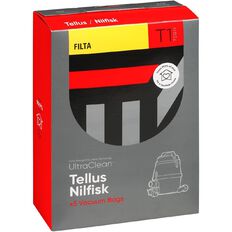 Ultra Clean Vacuum Bags For Tellus Nilfisk 5 Pack