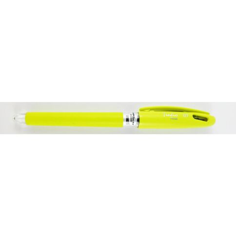 Pentel Energel Tradio 0.7mm Barrel Pen Black Ink Yellow