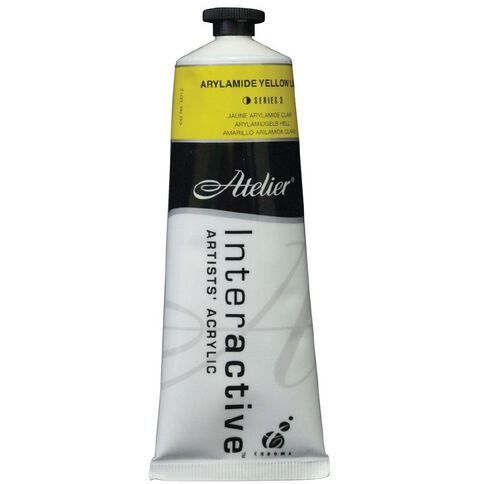 Atelier S3 Acrylic Paint Arylamide Yellow Light 80ml