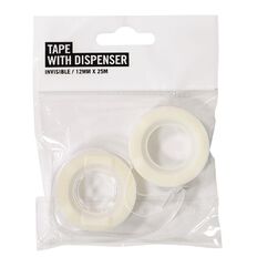 WS 1 Refill Invisible Tape with Dispenser - 12mm x 25m Clear