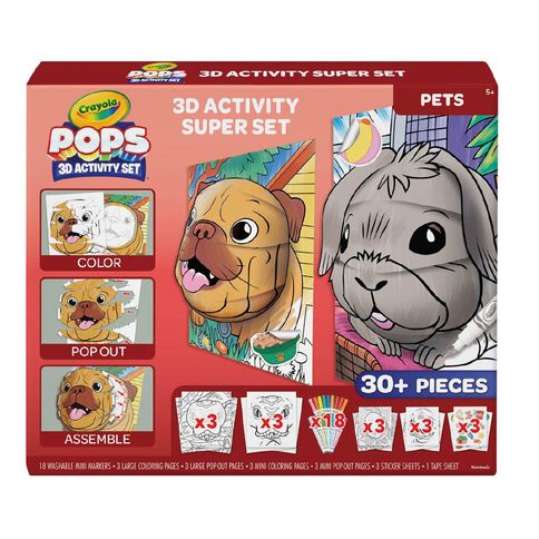 Crayola Pops 3d Activity Super Set - Pets