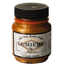 Jacquard Lumiere Acrylic Paint Burnt Orange 66.54ml