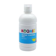 Kookie Super Tempera Paint White 500ml
