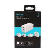 Tech.Inc 60W Gan Travel Adaptor White