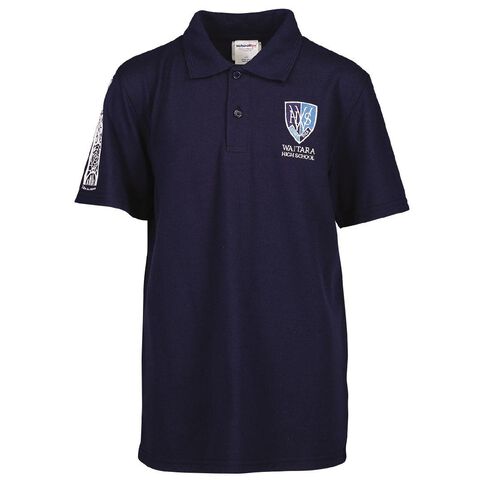 Schooltex Waitara High School Short Sleeve Polo with Embroidery